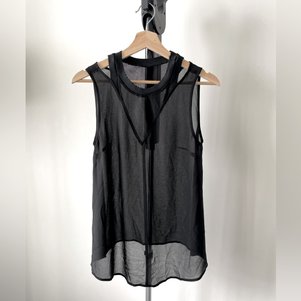 Sisley Black Sheer Top